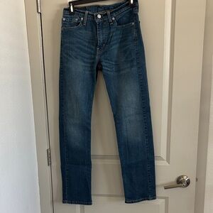 Men's Levi Strauss Blue Straight-Leg Jeans 513